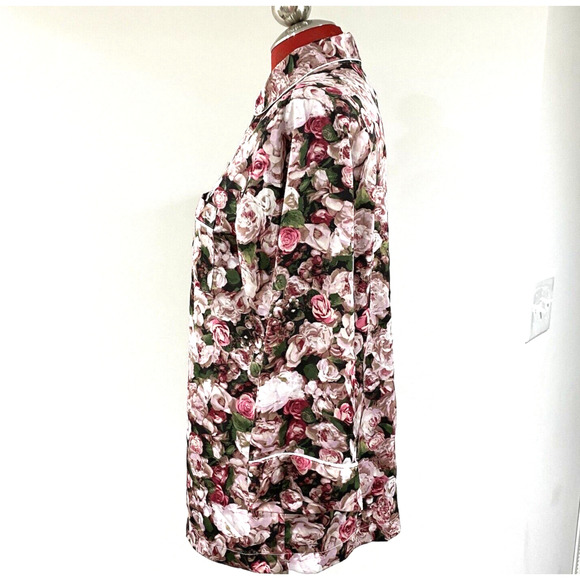 Kate Spade Dream A Little Dream PJ Top XS Navy Print 3/4 Sleeve Button Front - Picture 4 of 8